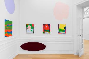 Tessa Perutz – La Lune Lavande, vue d'exposition, Stems Gallery, 2019
