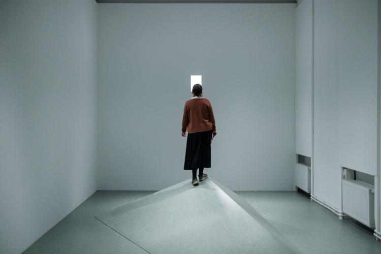 Judith Deschamps, an·other voice, vue de l'installation. Casino Luxembourg – Forum d'art contemporain, 2023