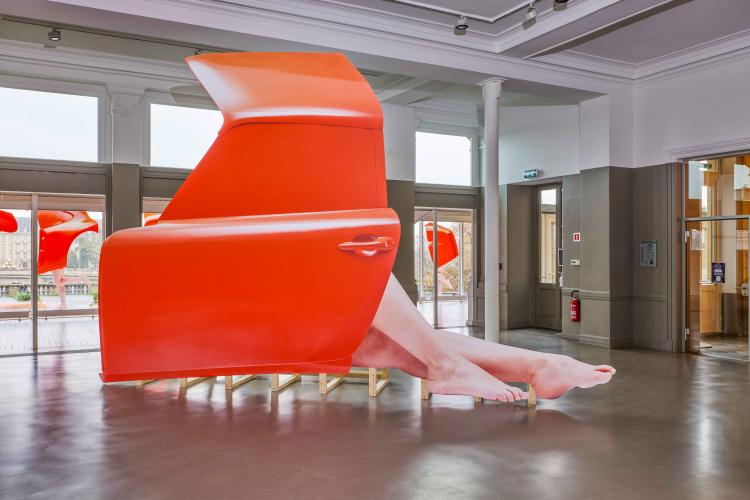 Jeremy Hutchison & Evelyn Simons, The Never Never, vue de l'exposition, Casino Luxembourg – Forum d'art contemporain, 2022