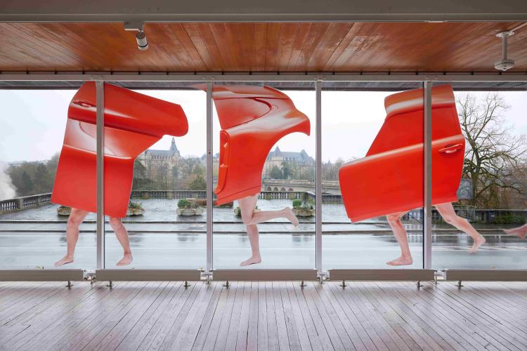 Jeremy Hutchison & Evelyn Simons, The Never Never, vue de l'exposition, Casino Luxembourg – Forum d'art contemporain, 2022